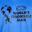 Футболка World's Strongest Man (голубая)
